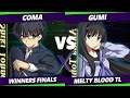 F@X 425 Winners Finals - Coma (Shiki) Vs. GUMI (Akiha) Melty Blood: Type Lumina