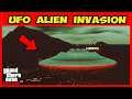 GTA ONLINE UFO INVASION EVENT!! How to activate all Alien UFO in GTA 5 Online!
