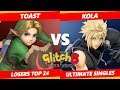 Glitch 8 SSBU - Kola (Roy, Cloud) Vs. NFE | Toast (Young Link) Smash Ultimate Losers Top 24