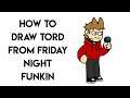 HOW TO DRAW TORD FROM FRIDAY NIGHT FUNKIN EDDSWORLD STEP BY STEP