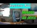 Manatee Air Dryer review. Great value for money. Less than 50p for 2 hours of drying 4k 360 video