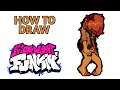 How To Draw Sayori Friday Night Funkin' Step by Step