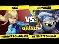 The Grind 166 Winners Quarters - AoS (ZSS) Vs. BONKmk (Meta Knight) Smash Ultimate - SSBU