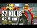 27 KILLS IN 4.7 MINUTES !! PUBG TEAM DEATH MATCH NEW UPADTE