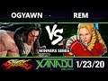 F@X 338 SFV - ogyawn (Necalli) Vs. Rem (Karin) Street Fighter V Winners Semis