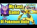 My Last Pokemon Unite Game - Master Ranked Player