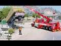 GTA 5 Real Life Mod #282 Rotator Lifting A Stuck Loaded Trailer