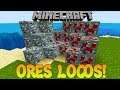 LOS ORES LOCOS! Minecraft 1.14.4 MOD LUCKY ORES!