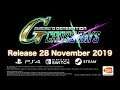 SD Gundam G Generation Cross Rays - English Trailer 2 - PS4/NSW/PC