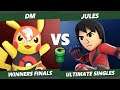Game Underground Winners Finals - DM (Pikachu, Pyra Mythra) Vs. Jules (Mii Brawler) SSBU Ultimate