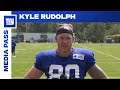 Kyle Rudolph: 'It was exciting to be back out there' | New York Giants