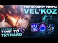 LITERALLY THE BIGGEST FIESTA VEL'KOZ! - Time to Tryhard | League of Legends