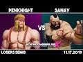 PenKnight (Alex) vs Sanay (Zangief) | SFV Losers Semis | Synthwave X #10
