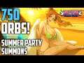 [Bleach Brave Souls] Swimsuit Summer Party Summons! 750 Orbs for Orihime, Yoruichi, and Kukaku!