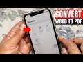 How to Convert a Word Documents to PDF in iPhone (Without Third-Party Tools)