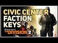 Civic Center Faction Keys Location Division 2 New York