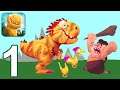 DINO BASH - Walkthrough Gameplay Part 1 - INTRO (iOS Android)
