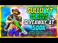 Free Fire Live !! 500k Special Giveaway - Gullu"YT🔴