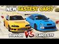 GTA 5 ONLINE - PREVION VS CALICO GTF (WHICH IS FASTEST?)