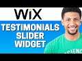 How To Add Testimonials Slider To Wix 2021