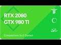RTX 2080 vs GTX 980 ti Benchmark in Shadow of Tomb Raider, Battlefield 1, The Witcher 3, Hitman 4K