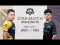 Star Match Highlights: BREN vs OMG | #MPLPH S8 Week 3