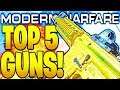 TOP 5 BEST GUNS IN MODERN WARFARE 1.11 PATCH! COD MODERN WARFARE BEST WEAPONS COD MW AFTER UPDATE!