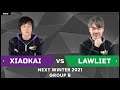 WC3R - NeXT Winter '21 - Group B: [NE] LawLiet vs. XiaoKai [UD]