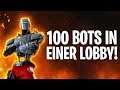 100 BOTS IN EINER LOBBY! 🤖 | Fortnite: Battle Royale