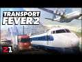 I Will Become A TRANSPORT LEGEND, Someday . Transport Fever First Look | Z1 Gaming