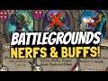 BIG BATTLEGROUNDS CHANGES!! Amalgam Killed, Tons of Buffs & Nerfs! | Battlegrounds | Hearthstone