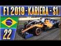 F1 2019 Kariéra | #22 | Mercedes VS McLaren! Týmový Souboj | CZ Let's Play (BRA)