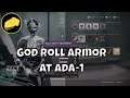 God Roll Armor At Ada 1 - Recovery And Intellect Stats