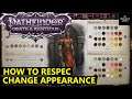 How to Respec & Change Appearance in Pathfinder Wrath of The Righteous - Skill Reset