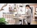 Small Business Studio Vlog | Group sale prep & office organization!