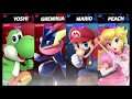Super Smash Bros Ultimate Amiibo Fights   Request #4395 Yoshi & Greninja vs Mario & Peach