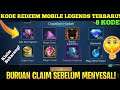 8 KODE REDEEM ML HARI INI JANUARI 2021 | NEW REDEEM CODE MOBILE LEGEND TODAY 100% WORK!!