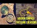All location of Golden Compass and Treasure in Erangel Map