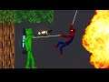 (ANIMATION) Spiderman vs Crazy Robot - People Playground