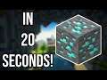 Every Type Of Minecraft Ore In 20 Seconds!
