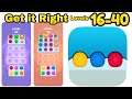 Get It Right! Game Levels 16 - 40 Gameplay Walkthrough | (IOS - Android)