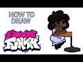 How To Draw Carol The Date Full Week From Friday Night Funkin Step by Step