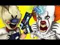 ICE SCREAM 7 vs PENNYWISE (It Dancing Clown Scary Teacher Miss T Mobile Horror Game 3D Animation)