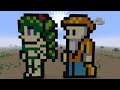 Minecraft Terraria Dryad & Merchant!