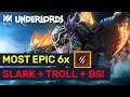 MOST EPIC 6 SAVAGE Combo! Slark + Troll Warlord + Bloodseeker!  | Dota Underlords