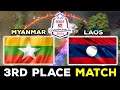 MYANMAR vs LAOS - EPIC 3RD PLACE BATTLE !! SEAEF Dota 2 Championship 2021