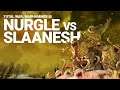 Nurgle vs Slaanesh Gameplay Battle | Total War: WARHAMMER III