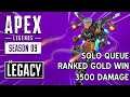 Apex Legends Season 9 | Solo Queue Ranked Split 1 Gold Win — 7 Kills & 3500 Damage (PS4)
