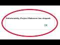 How To Fix Unfortunately Project Makeover Has Stopped Error in Android & Ios Mobile Phone