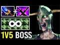 1v5 RAID BOSS Scepter Undying Non-Stop Decay Carry All Team vs Immortal Rank Most Imba Hero Dota 2